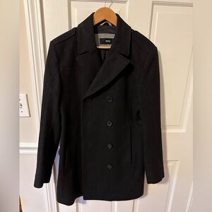Black pea coat